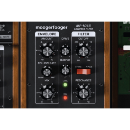 	Logiciels instruments virtuels - Moog - MF-101S Lowpass Filter