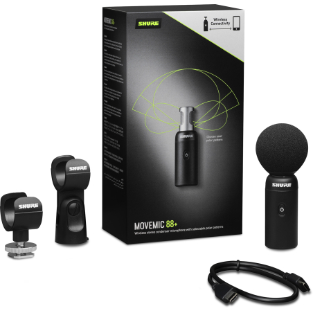 Micros pour caméras sans fil - Shure - MoveMic 88+