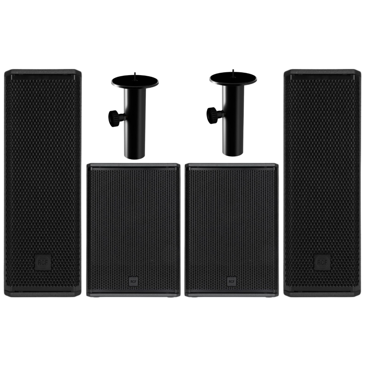 Enceintes amplifiées - RCF - 2 NXL 14-A + 2 SUB 905-AS...