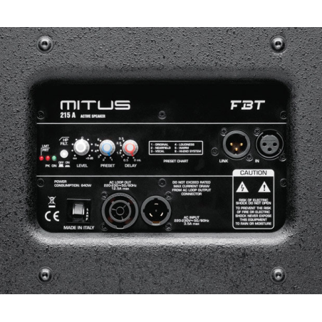 Enceintes amplifiées - FBT - MITUS 215A