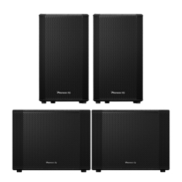 Enceintes amplifiées - Pioneer DJ AlphaTheta - PACK 2 XPRS122 + 2 XPRS1152ST