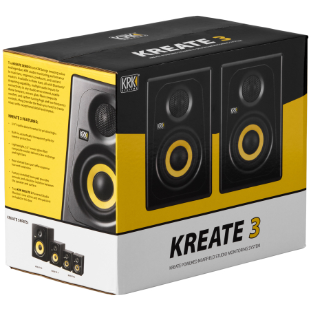 Enceintes monitoring de studio - KRK - KREATE 3 (LA PAIRE)