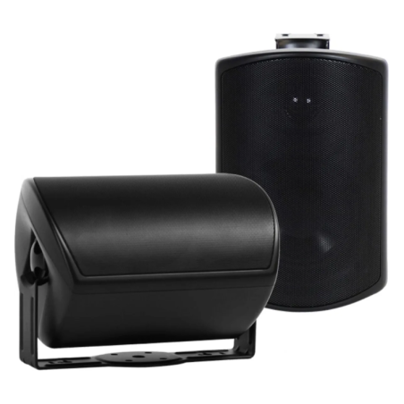 Enceintes murales extérieur - Elipson - RAIN 6 100V BLACK (LA PAIRE)