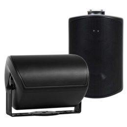 Enceintes murales extérieur - Elipson - RAIN 8 100V BLACK (LA PAIRE)