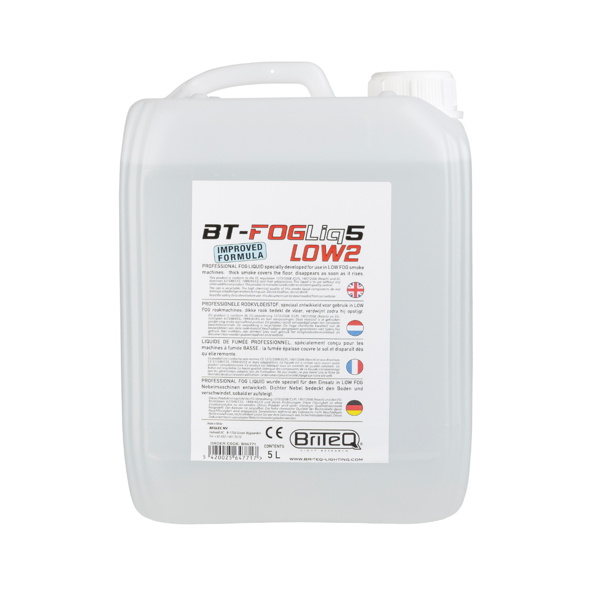 Liquide fumée lourde - BriteQ - BT-FOGLIQ5 LOW2 - Liquide...