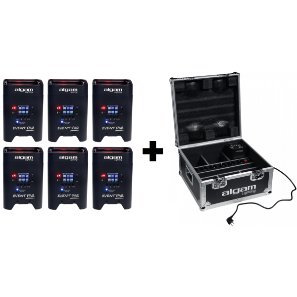 Pack Jeux de lumière - Algam Lighting - PACK 6 x EVENT PAR + FLIGHT...