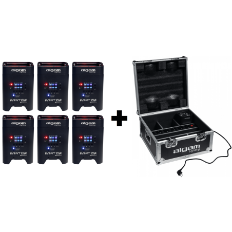 Pack Jeux de lumière - Algam Lighting - PACK 6 x EVENT PAR + FLIGHT...