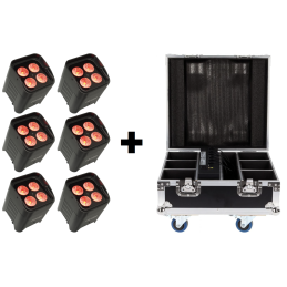 Pack Jeux de lumière - Algam Lighting - PACK 6 x EVENT PAR 412 HEX...