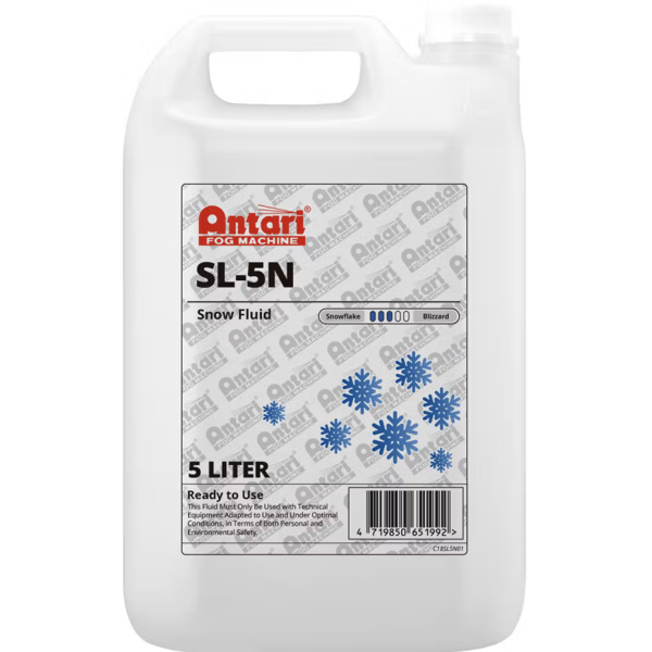 Liquide neige - Antari - SL 5N - Liquide neige - 5L Liquide neige - Antari - SL 5N - Liquide neige - 5L