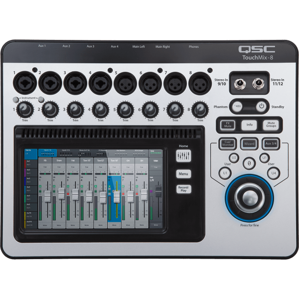 Tables de mixage numériques - QSC Pro Audio - TOUCHMIX-8 Tables de mixage numériques - QSC Pro Audio - TOUCHMIX-8