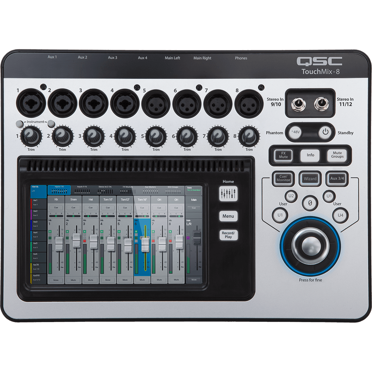 Tables de mixage numériques - QSC Pro Audio - TOUCHMIX-8