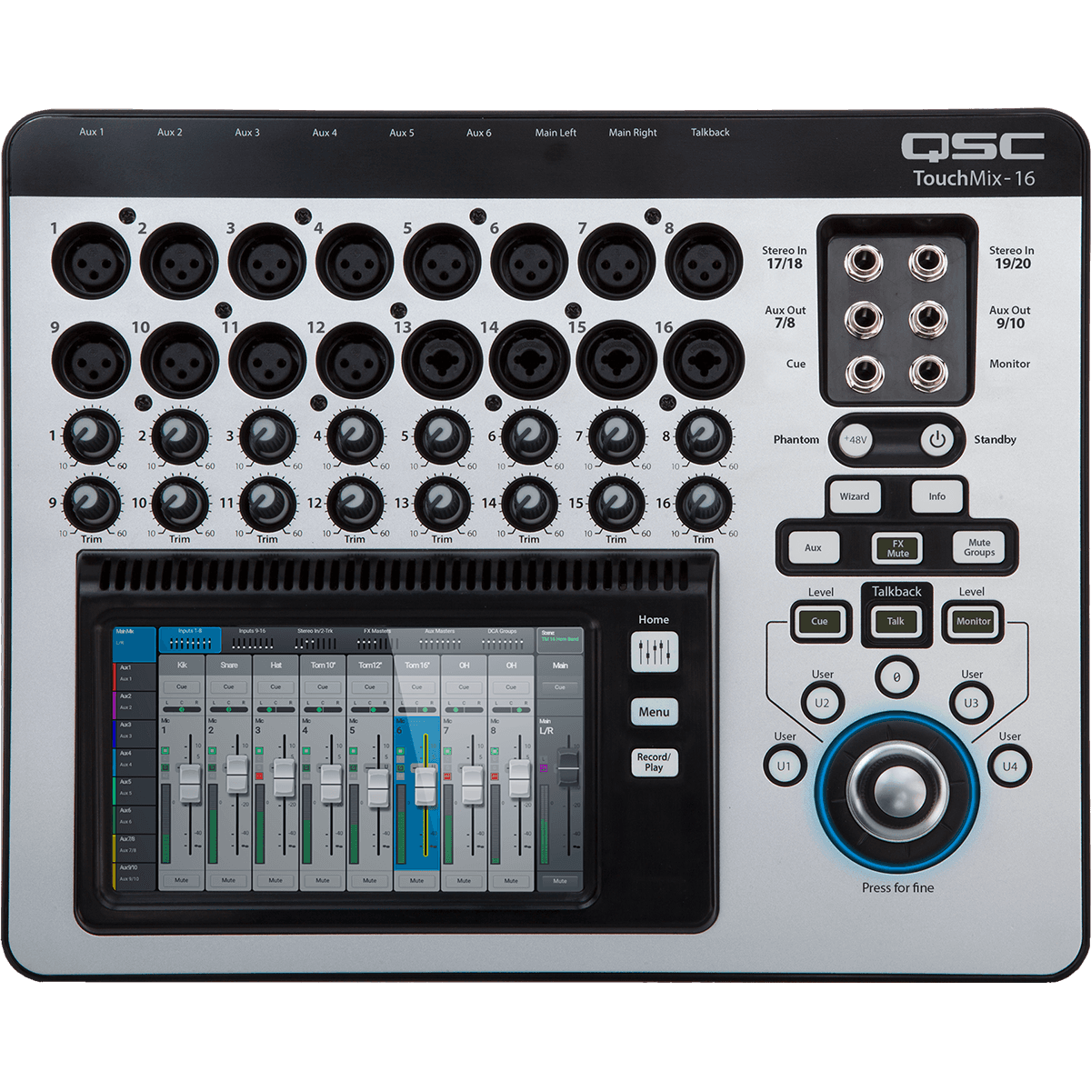 Tables de mixage numériques - QSC Pro Audio - TOUCHMIX-16