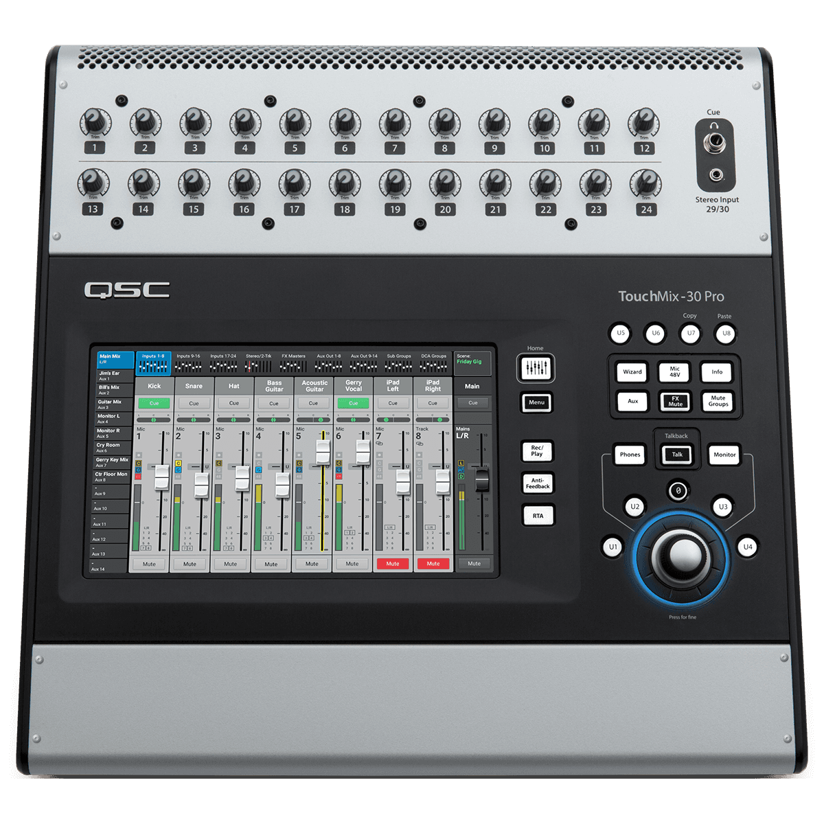 Tables de mixage numériques - QSC Pro Audio - TOUCHMIX-30PRO