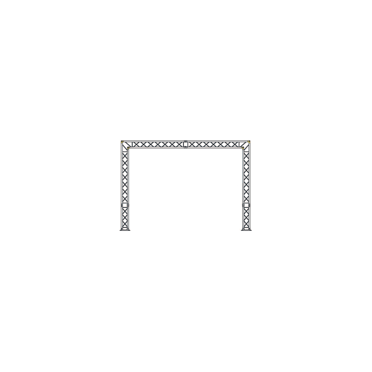 Structures Alu Grill Silver - ConteStage - PACK STRUCTURE ALU QUATRO...