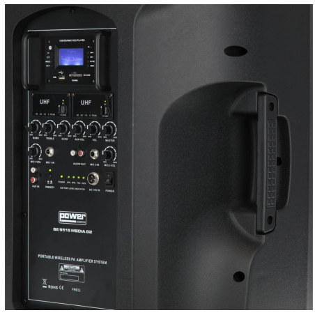 Sonos portables sur batteries - Power Acoustics - Sonorisation - BE 9515 MEDIA G2
