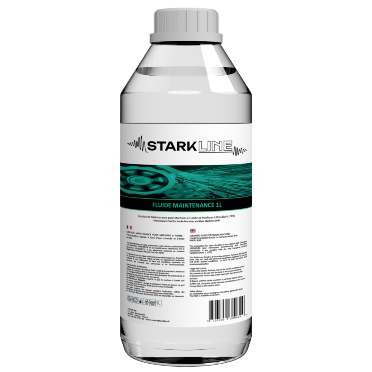 Liquide de nettoyage pour machines à fumée - StarkLine - Fluide Maintenance - 1L