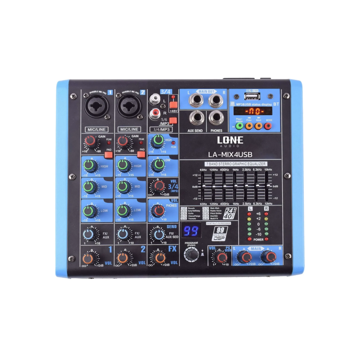 Consoles analogiques - LONE AUDIO - LA-MIX4USB