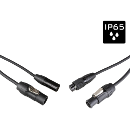 Câbles DMX éclairage XLR 3 points - Hilec - PCT1-HYBRID-XLR3-1M5