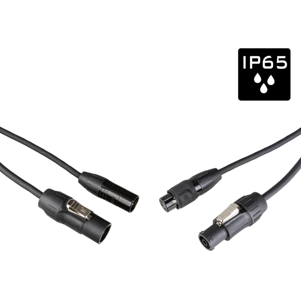 Câbles DMX éclairage XLR 3 points - Hilec - PCT1-HYBRID-XLR3-1M5