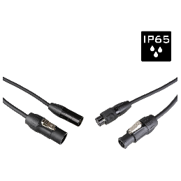 	Câbles DMX éclairage XLR 3 points - Hilec - PCT1-HYBRID-XLR3-5M