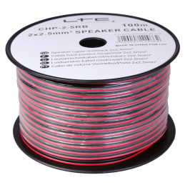 Câble hauts parleurs au mètre - LTC - CHP2.5RB (BOBINE 100M)