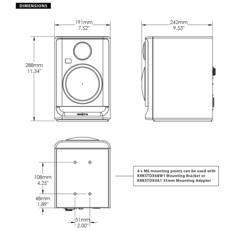 Enceintes monitoring de studio - KRK - ROKIT RP5 G5 White limited