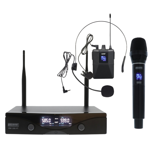 Micros chant sans fil - Power Acoustics - Sonorisation - MW 200 PT Micros chant sans fil - Power Acoustics - Sonorisation - MW 200 PT