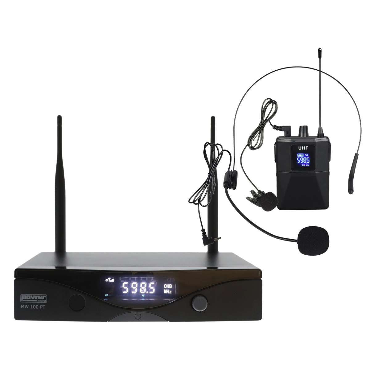 Micros serre-tête sans fil - Power Acoustics - Sonorisation - MW 100 PT