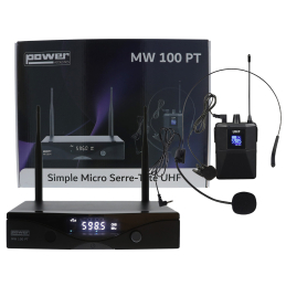 	Micros serre-tête sans fil - Power Acoustics - Sonorisation - MW 100 PT