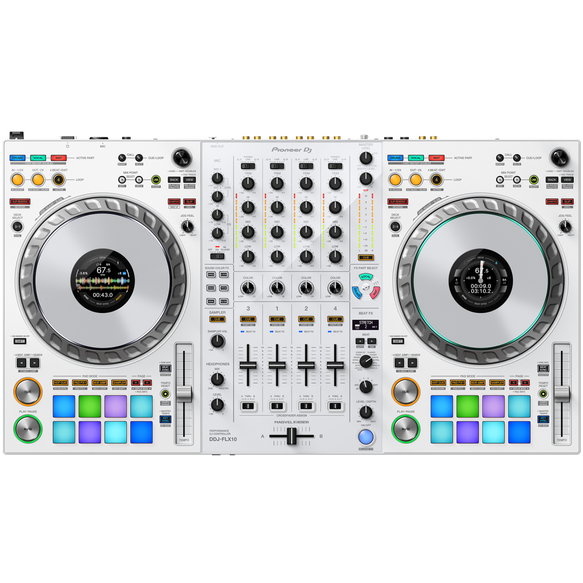Contrôleurs DJ USB - Pioneer DJ AlphaTheta - DDJ-FLX10-W
