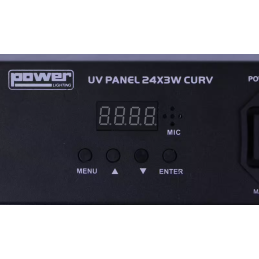 	Lumières noires - Power Lighting - UV PANEL 24X3W CURV