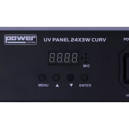 Lumières noires - Power Lighting - UV PANEL 24X3W CURV