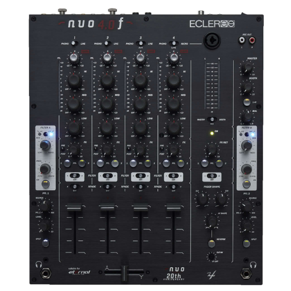 Tables de mixage DJ - Ecler - NUO 4.0 F (Noir) Tables de mixage DJ - Ecler - NUO 4.0 F (Noir)