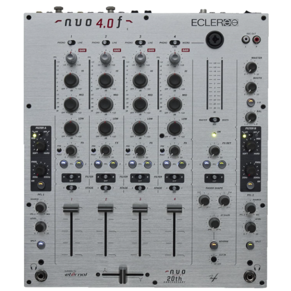 Tables de mixage DJ - Ecler - NUO 4.0 F (Silver) Tables de mixage DJ - Ecler - NUO 4.0 F (Silver)