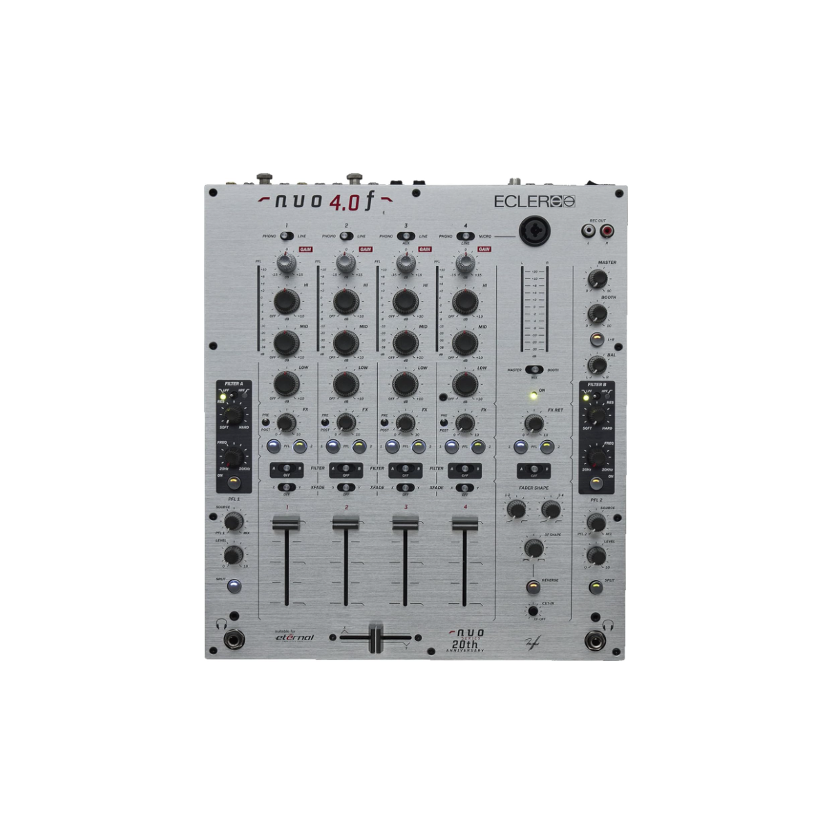 Tables de mixage DJ - Ecler - NUO 4.0 F (Silver)