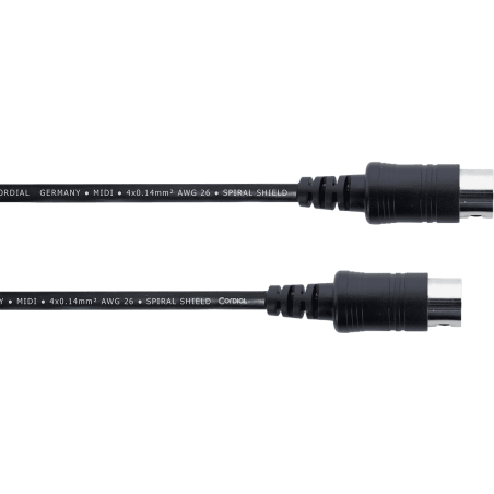 Câbles MIDI - Cordial - ED0.5AA (0,5m)