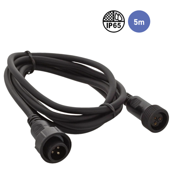 Câbles DMX éclairage XLR 3 points - Power Lighting - CABLE IP DMX 5M IN/OUT Câbles DMX éclairage XLR 3 points - Power Lighting - CABLE IP DMX 5M IN/OUT