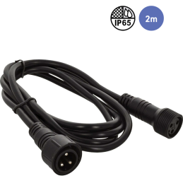 	Câbles DMX éclairage XLR 3 points - Power Lighting - CABLE IP SECTEUR 2M IN/OUT