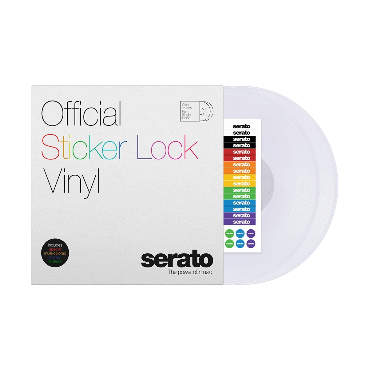 Vinyles time codés - Serato - 2x12" Sticker Lock Vinyl...