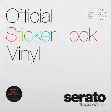 Vinyles time codés - Serato - 2x12" Sticker Lock Vinyl...