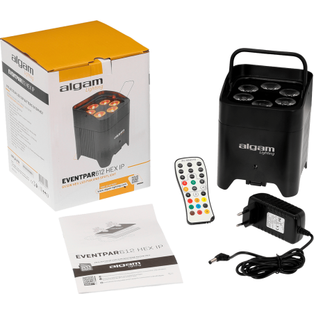 Projecteurs sur batteries - Algam Lighting - EVENT PAR 612 HEX IP