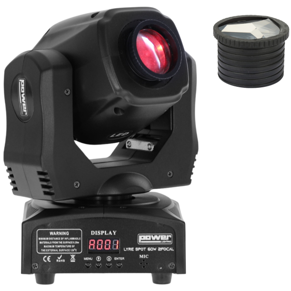 Lyres spot - Power Lighting - LYRE SPOT 60W 2FOCAL Lyres spot - Power Lighting - LYRE SPOT 60W 2FOCAL