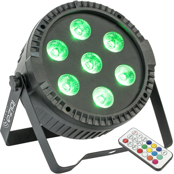 Projecteurs PAR LED - Ibiza Light - THINPAR7X6-RGBW Projecteurs PAR LED - Ibiza Light - THINPAR7X6-RGBW