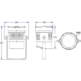 	Projecteurs architecturaux LED - BriteQ - BTI-EXPOBEAM WW