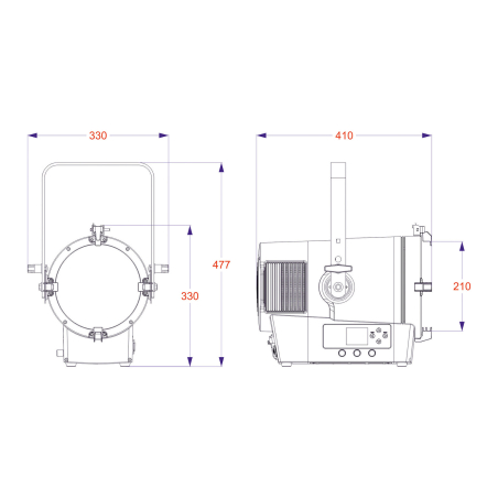 Projecteurs Fresnel - BriteQ - BTI-THEATRE 6C20