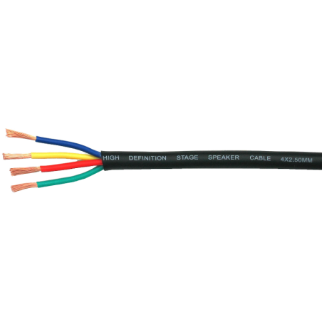 Câble hauts parleurs au mètre - Hilec - SPR4250 (4x2,5mm - 50m)