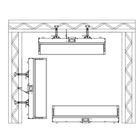 Barres led RGB - Nicols - INDECURVE PIX 1260 Z