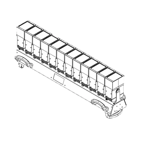 Barres led RGB - Nicols - INDECURVE PIX 1260 Z