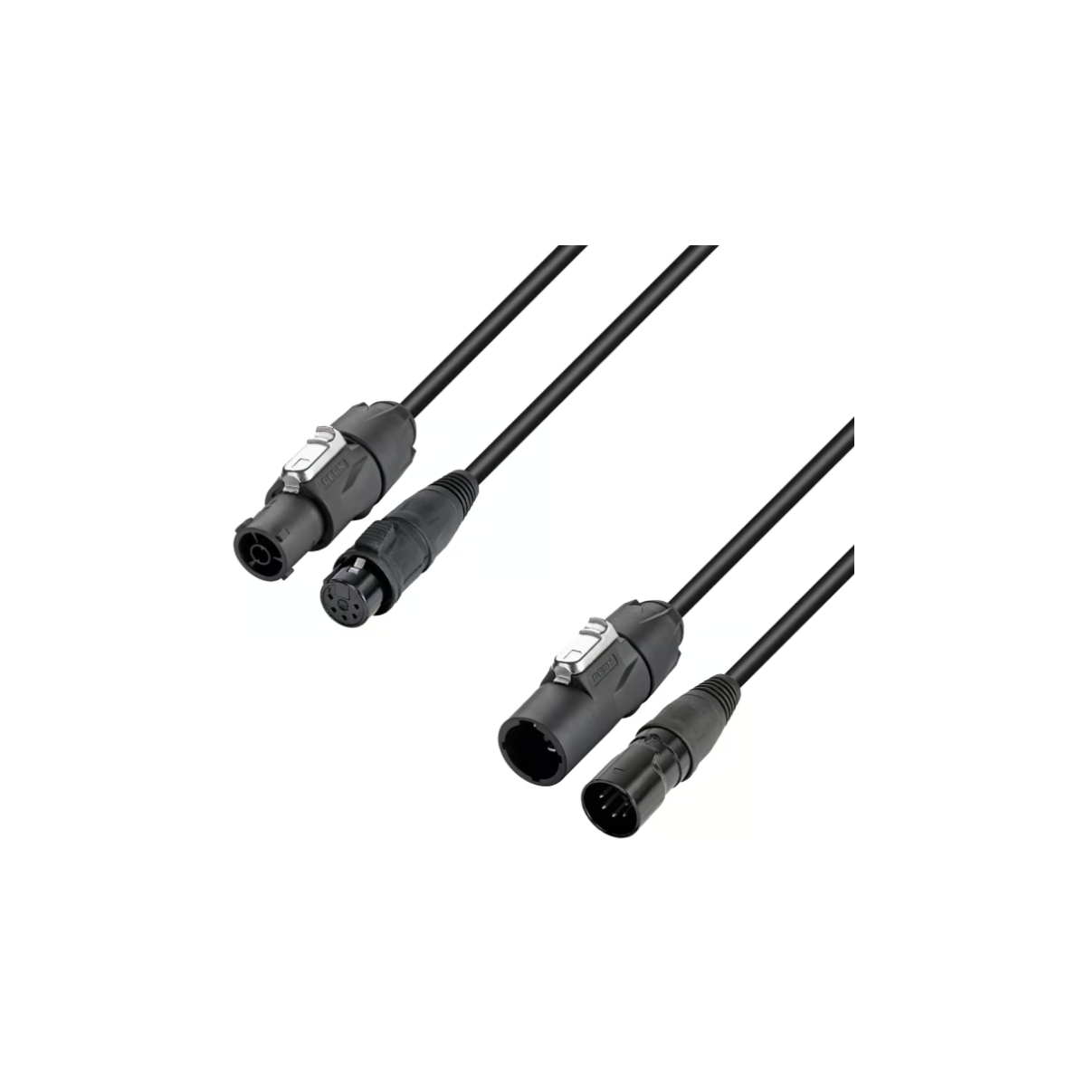 Câbles hybrides alimentation et DMX - Adam Hall - 4 STAR H TCON 5D 0500 (5m)