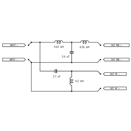 Filtres passifs - B&C Speakers - FB464 V2 8 OHMS